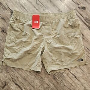 NWT The North Face Swim Trunk Hiking Shorts Tan Khaki 2XL Lined